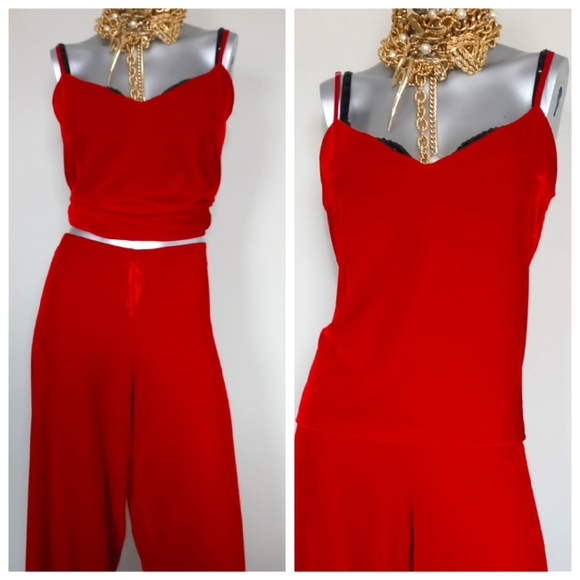 Pajamagram Matching Two-Piece Velour Relaxed Wide Leg Loungewear Set - Picture 9 of 14